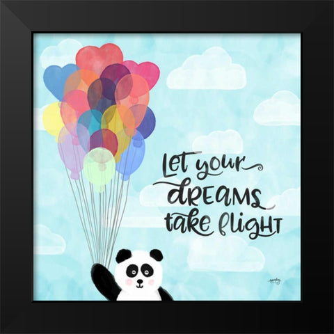 Dreams and Soar I Black Modern Wood Framed Art Print by Noonday Design