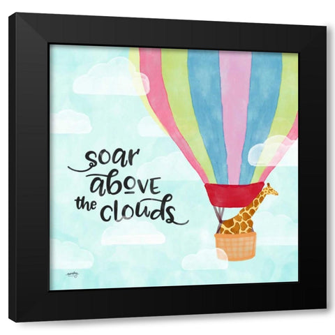 Dreams and Soar II Black Modern Wood Framed Art Print with Double Matting by Noonday Design