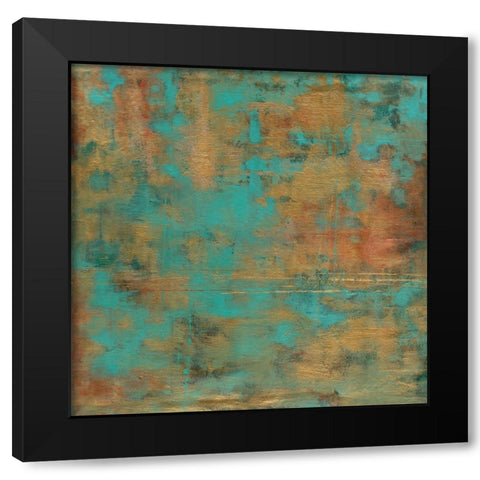 Rustic Elegance Black Modern Wood Framed Art Print with Double Matting by Elaine-Cusson, Marie