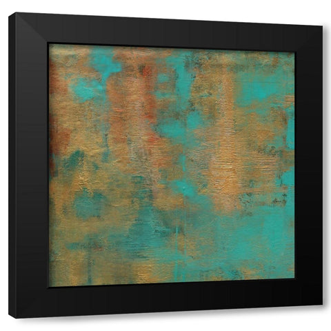 Rustic Elegance Square I  Black Modern Wood Framed Art Print with Double Matting by Elaine-Cusson, Marie