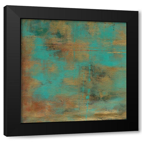 Rustic Elegance Square III  Black Modern Wood Framed Art Print with Double Matting by Elaine-Cusson, Marie