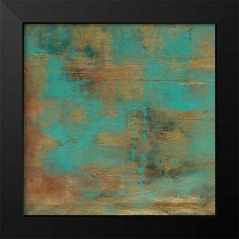 Rustic Elegance Square III  Black Modern Wood Framed Art Print by Elaine-Cusson, Marie