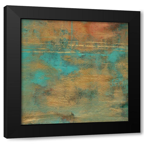 Rustic Elegance Square IV  Black Modern Wood Framed Art Print with Double Matting by Elaine-Cusson, Marie