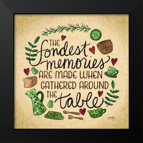 Kitchen Memories II (Fondest memories) Black Modern Wood Framed Art Print by Noonday Designs