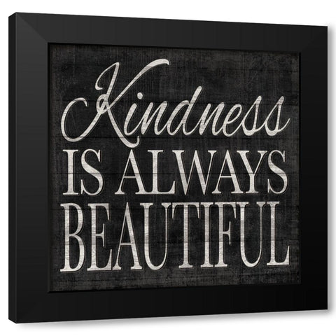 Kindness and Joy Signs I  Black Modern Wood Framed Art Print with Double Matting by Killeen, Jen