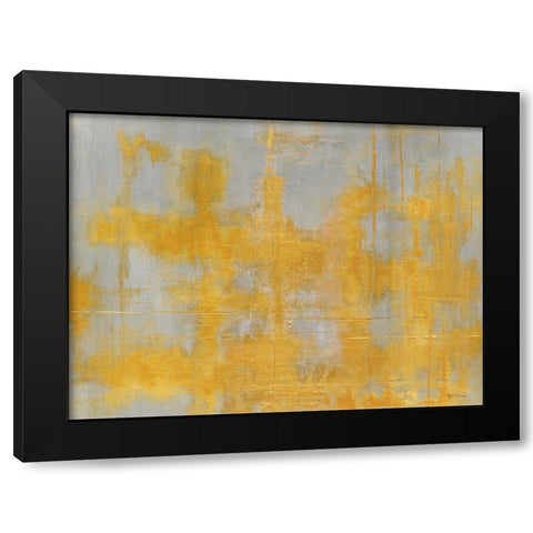 Golden Light Landscape Black Modern Wood Framed Art Print by Elaine-Cusson, Marie