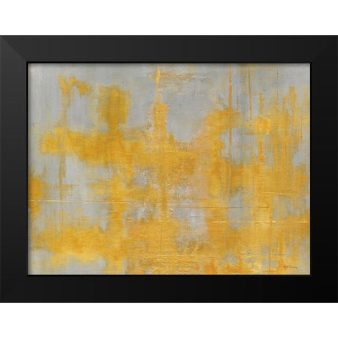 Golden Light Landscape Black Modern Wood Framed Art Print by Elaine-Cusson, Marie
