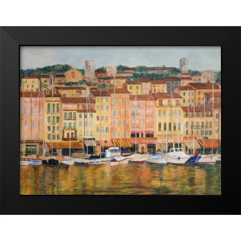 Cote D Azur Black Modern Wood Framed Art Print by Green, Edith