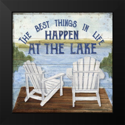 Lake Living I (best things) Black Modern Wood Framed Art Print by Reed, Tara