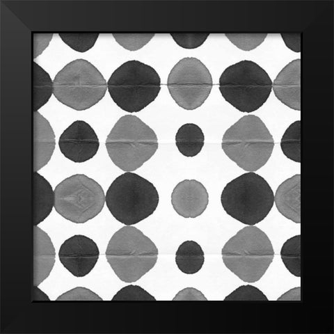 Watermark Black and White III Black Modern Wood Framed Art Print by Nancy Green Design