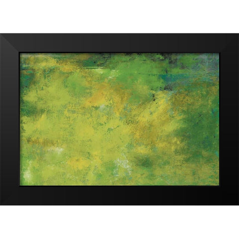 Rising Grace Greenery Black Modern Wood Framed Art Print by Cusson, Marie Elaine