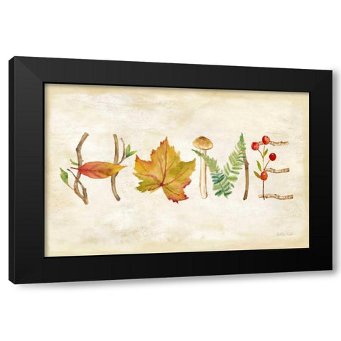 Nature Walk Home Sign Black Modern Wood Framed Art Print with Double Matting by Coulter, Cynthia