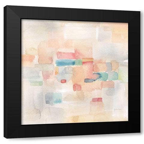 Desert Dreams Square I Black Modern Wood Framed Art Print with Double Matting by Coulter, Cynthia