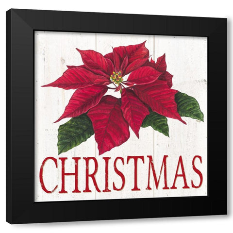 Home for the Holidays Christmas Black Modern Wood Framed Art Print by Reed, Tara