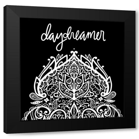 Wild and Free Daydreamer II Black Modern Wood Framed Art Print by Noonday Design
