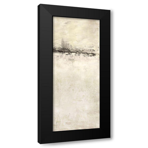 Reflection in Ebony Panel II Black Modern Wood Framed Art Print with Double Matting by Cusson, Marie Elaine