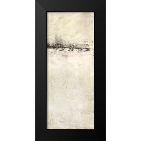Reflection in Ebony Panel II Black Modern Wood Framed Art Print by Cusson, Marie Elaine