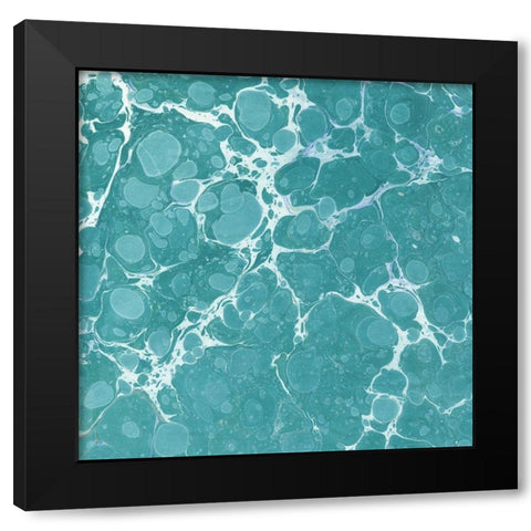 Turquoise Marble VI Black Modern Wood Framed Art Print by Green, Nancy