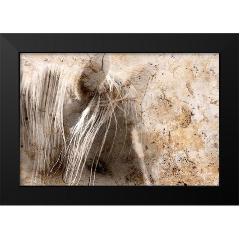 Cast in Stone Black Modern Wood Framed Art Print by Tyrrell, Lu Anne