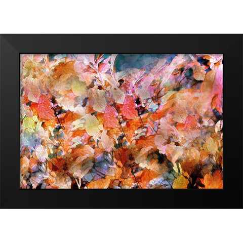 Falls Folly Black Modern Wood Framed Art Print by Tyrrell, Lu Anne