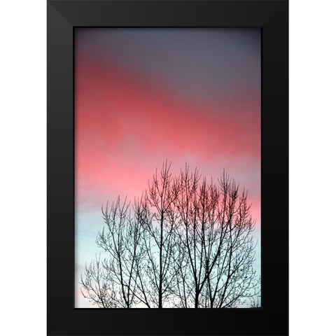 Twilight Sunset panel set Black Modern Wood Framed Art Print by Tyrrell, Lu Anne