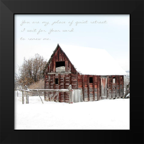 Quiet Retreat  Black Modern Wood Framed Art Print by Tyrrell, Lu Anne