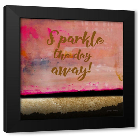 Sparkle the Day Away Black Modern Wood Framed Art Print by Kushnir, Tammy