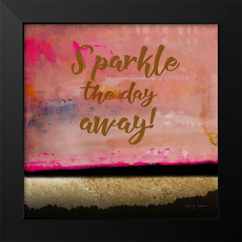 Sparkle the Day Away Black Modern Wood Framed Art Print by Kushnir, Tammy