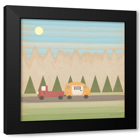 Search for Adventure III Black Modern Wood Framed Art Print by Kushnir, Tammy