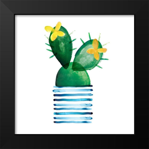 Colorful Cactus I  Black Modern Wood Framed Art Print by Northern Lights
