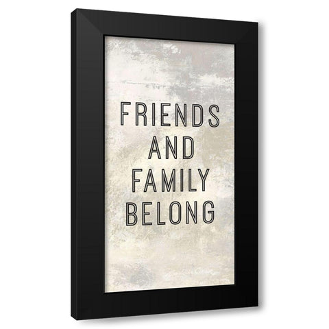 Home is Where Love Resides Panel C Black Modern Wood Framed Art Print by Cusson, Marie Elaine