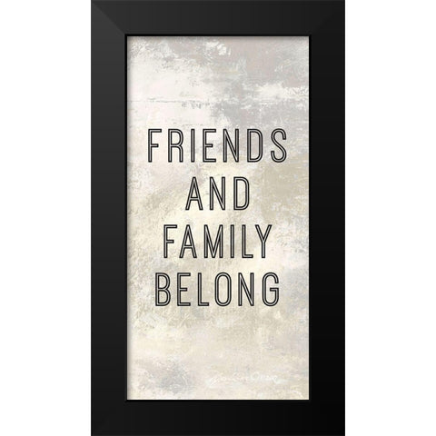 Home is Where Love Resides Panel C Black Modern Wood Framed Art Print by Cusson, Marie Elaine