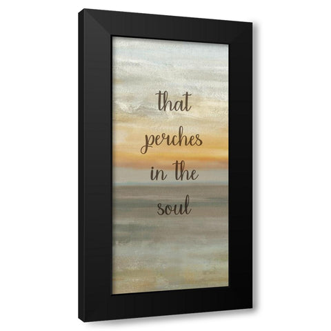 Hope is the Thing with Feathers Panel B Black Modern Wood Framed Art Print by Coulter, Cynthia