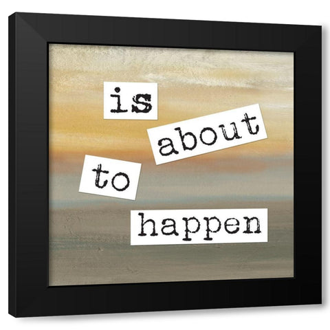 Always Believe Square C Black Modern Wood Framed Art Print by Coulter, Cynthia