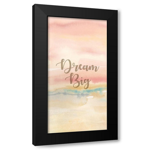 Dream Big Panel A Black Modern Wood Framed Art Print by Coulter, Cynthia
