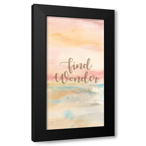 Dream Big Panel B Black Modern Wood Framed Art Print by Coulter, Cynthia