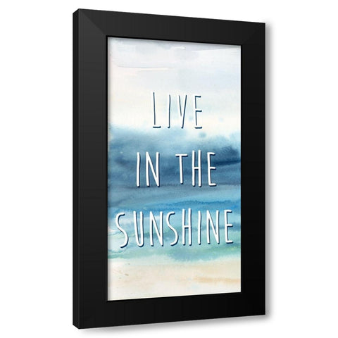 Live in the Sunshine Panel A Black Modern Wood Framed Art Print by Coulter, Cynthia