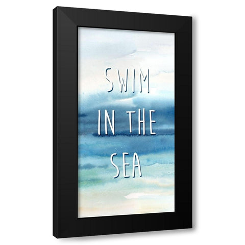 Live in the Sunshine Panel B Black Modern Wood Framed Art Print with Double Matting by Coulter, Cynthia