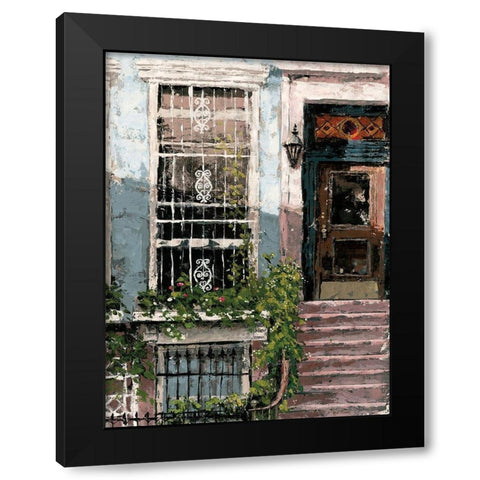 New York Neighborhood I Black Modern Wood Framed Art Print with Double Matting by Cusson, Marie Elaine