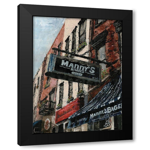 New York Neighborhood II Black Modern Wood Framed Art Print by Cusson, Marie Elaine