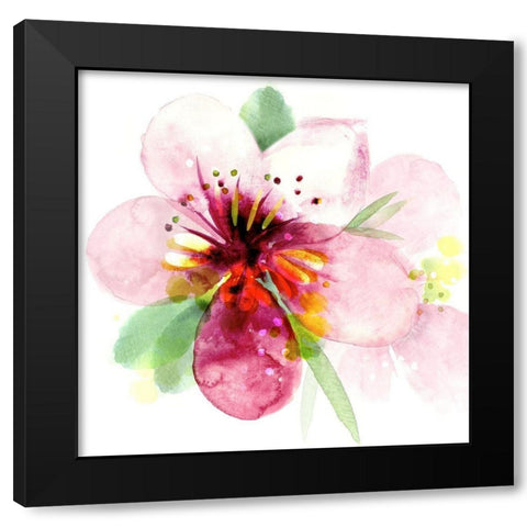 Floral Beauty I Black Modern Wood Framed Art Print by Northern Lights