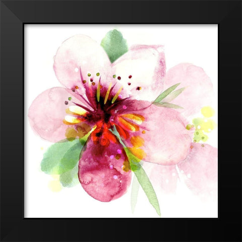 Floral Beauty I Black Modern Wood Framed Art Print by Northern Lights