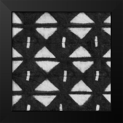 Shibori Black III Black Modern Wood Framed Art Print by Green, Nancy