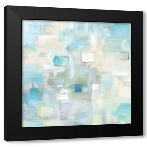 Grid Ensemble II Black Modern Wood Framed Art Print with Double Matting by Coulter, Cynthia
