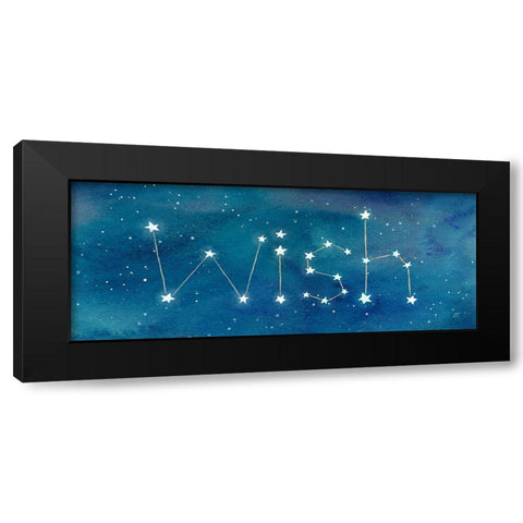 Star Sign Wish Black Modern Wood Framed Art Print with Double Matting by Coulter, Cynthia