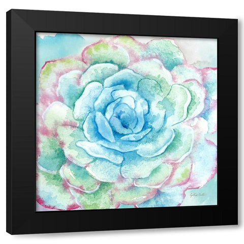 Sweet Succulents I Black Modern Wood Framed Art Print by Coulter, Cynthia