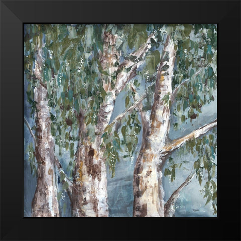 Eucalyptus Trees Black Modern Wood Framed Art Print by Tre Sorelle Studios