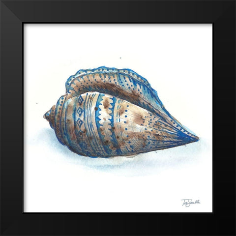 Bohemian Shells II Black Modern Wood Framed Art Print by Tre Sorelle Studios