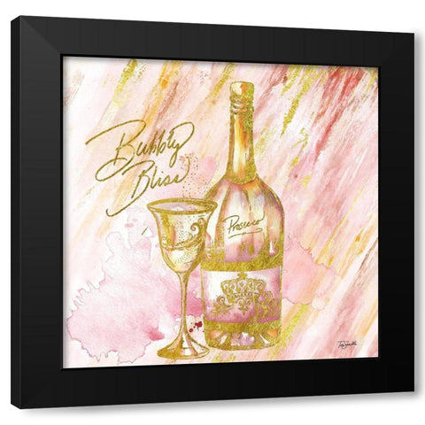 Rose All Day VI (Bubbly Bliss) Black Modern Wood Framed Art Print by Tre Sorelle Studios