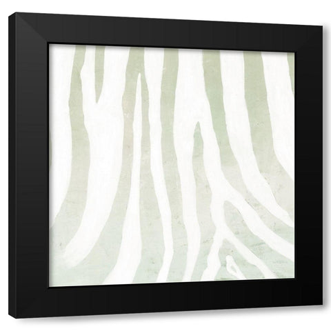 Soft Animal Prints Gray Zebra Black Modern Wood Framed Art Print with Double Matting by Cusson, Marie Elaine